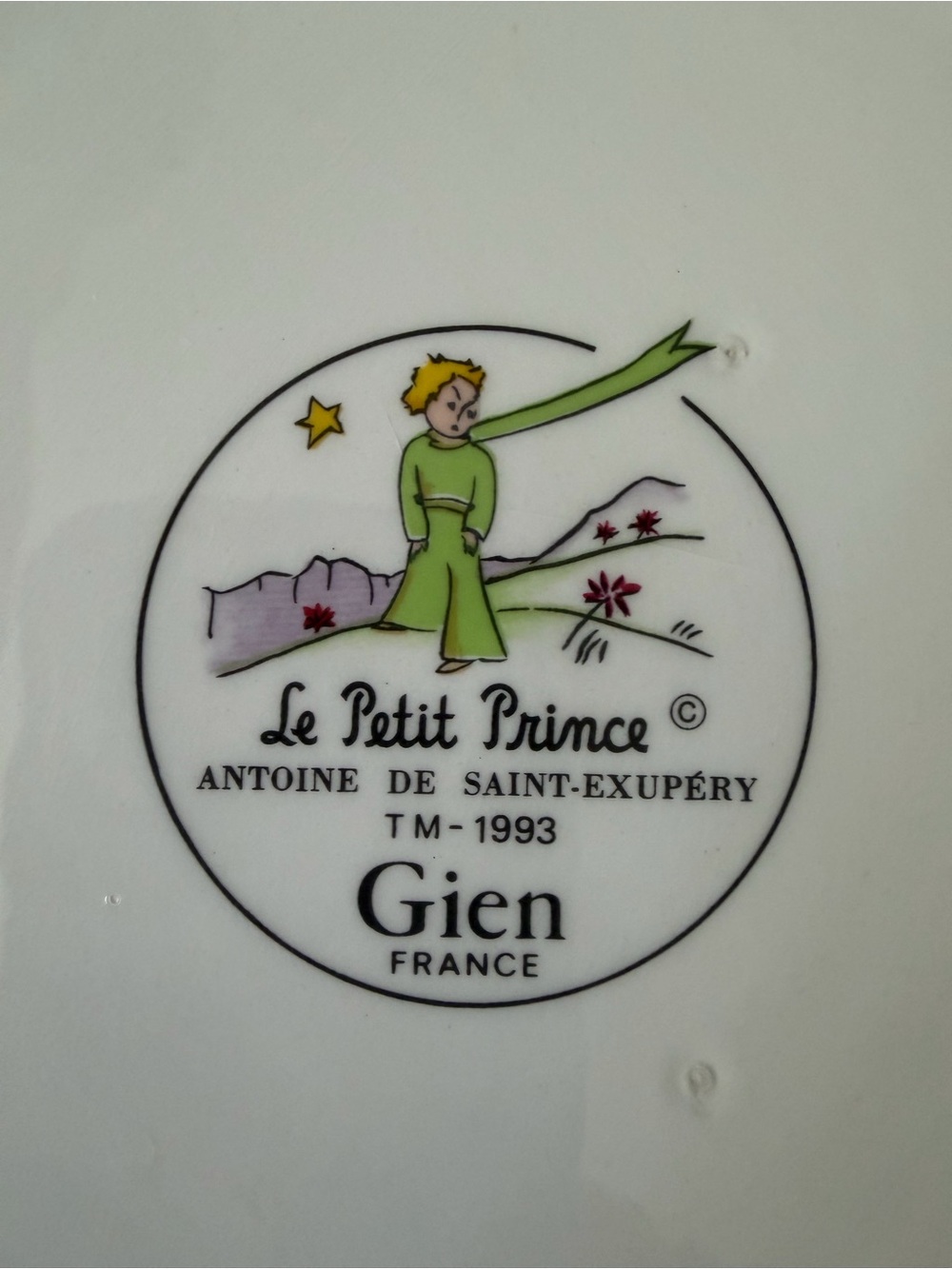 Le Petit Prince Poringer Bowl Gien France RARE the little prince - Picture 6 of 7